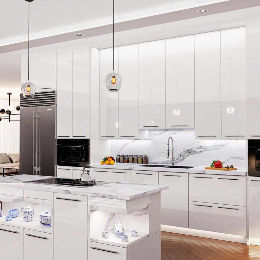 Design of kitchen in Chicago