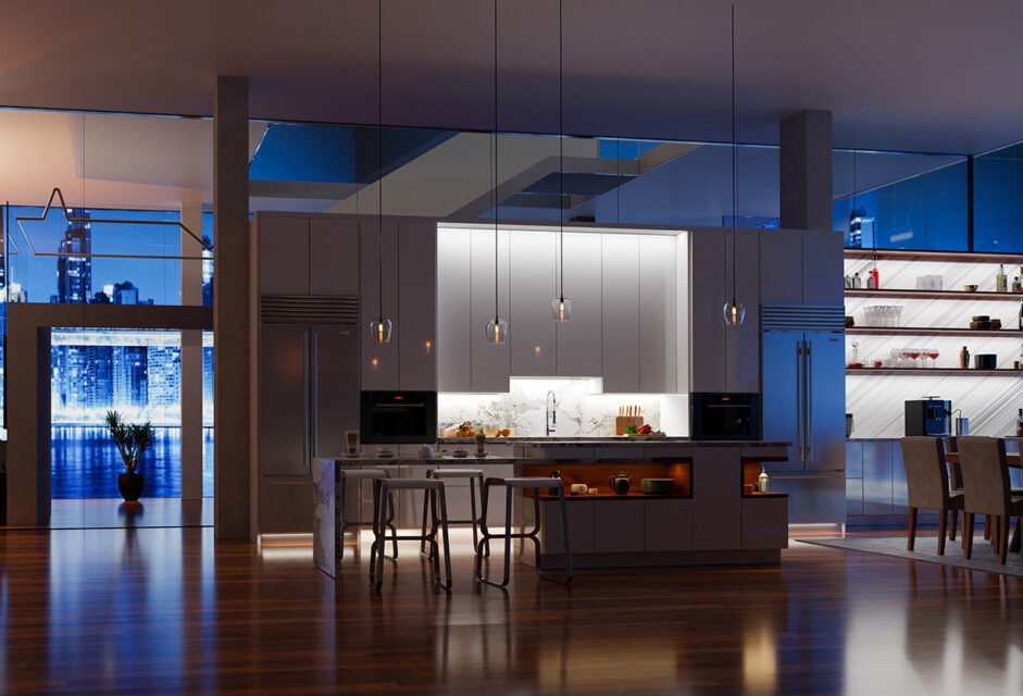 modern 3d kitchen design in Chicago